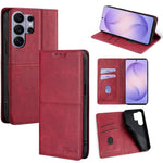 Custodia magnetica per telefono in pelle con texture mucca, For Samsung Galaxy S26+ 5G, For Samsung Galaxy S26 Ultra 5G, For Samsung Galaxy S26 5G