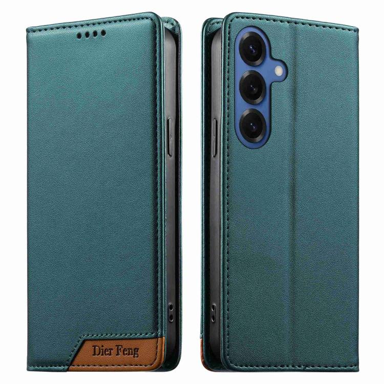 Custodia per telefono Dierfeng in ecopelle con magnete e RFID ad alta resistenza, For Samsung Galaxy S26 5G, For Samsung Galaxy S25 FE 5G, For Samsung Galaxy S25 Edge 5G, For Samsung Galaxy S25 / S24 5G