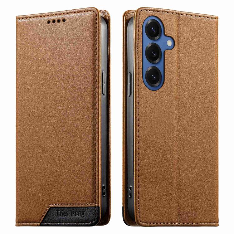 Custodia per telefono Dierfeng in ecopelle con magnete e RFID ad alta resistenza, For Galaxy S26 FE 5G, For Samsung Galaxy S26+ 5G, For Samsung Galaxy S26 Edge 5G, For Samsung Galaxy S26 Ultra 5G