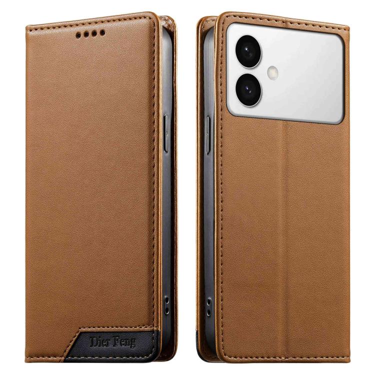 Custodia per telefono Dierfeng in ecopelle con magnete e RFID ad alta resistenza, For Galaxy S26 FE 5G, For Samsung Galaxy S26+ 5G, For Samsung Galaxy S26 Edge 5G, For Samsung Galaxy S26 Ultra 5G
