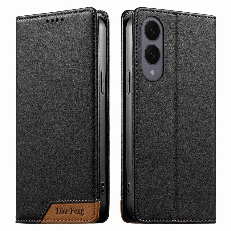 Custodia per telefono Dierfeng in ecopelle con magnete e RFID ad alta resistenza, For Samsung Galaxy S26 5G, For Samsung Galaxy S25 FE 5G, For Samsung Galaxy S25 Edge 5G, For Samsung Galaxy S25 / S24 5G