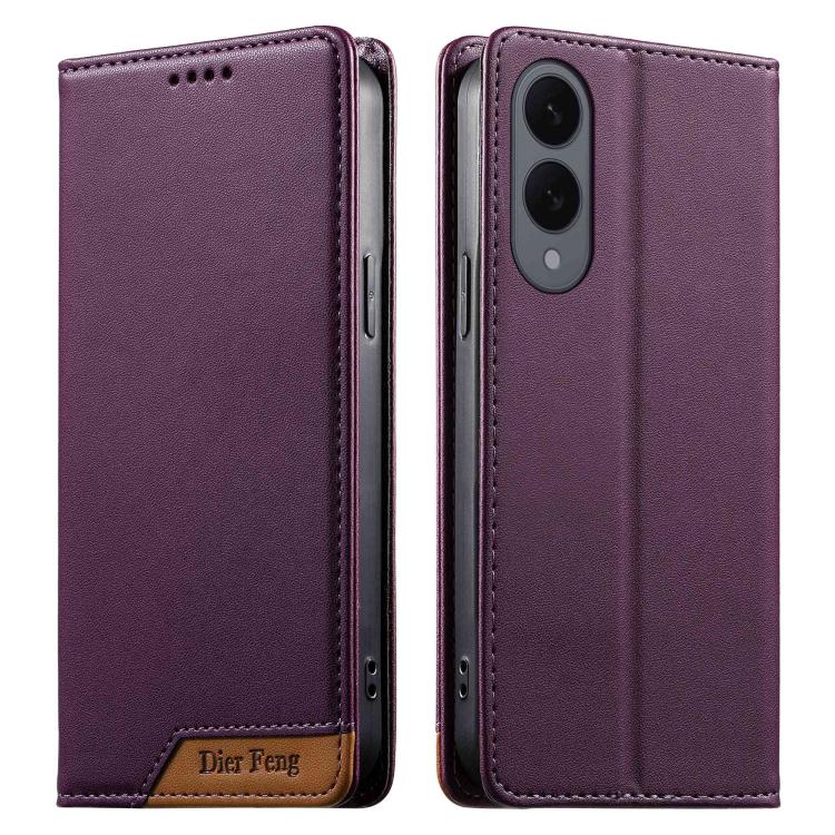 Custodia per telefono Dierfeng in ecopelle con magnete e RFID ad alta resistenza, For Samsung Galaxy S26 5G, For Samsung Galaxy S25 FE 5G, For Samsung Galaxy S25 Edge 5G, For Samsung Galaxy S25 / S24 5G