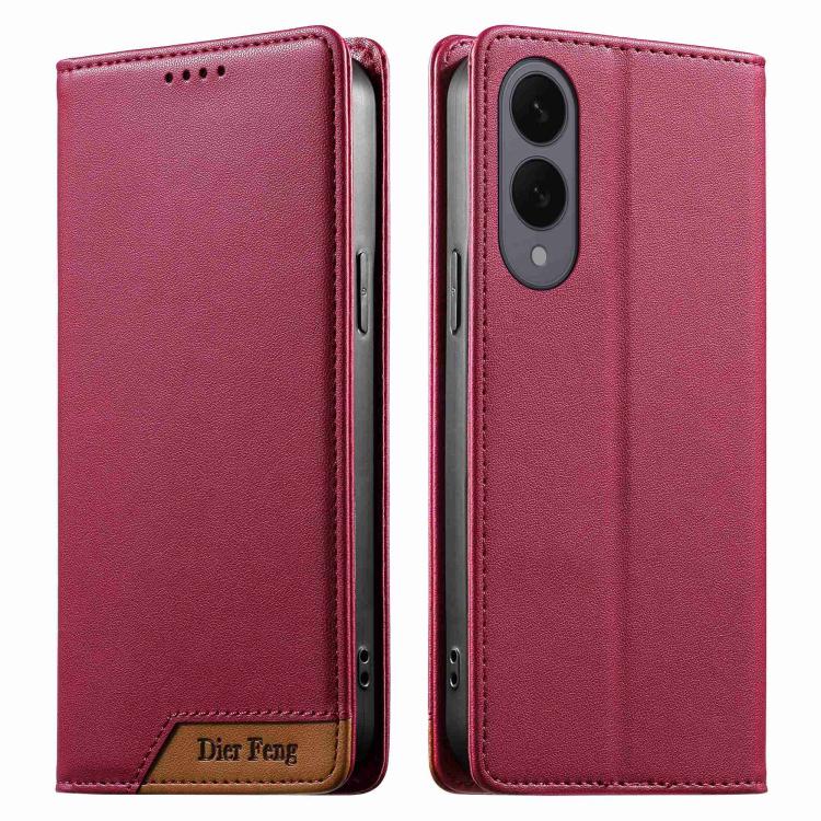 Custodia per telefono Dierfeng in ecopelle con magnete e RFID ad alta resistenza, For Samsung Galaxy S26 5G, For Samsung Galaxy S25 FE 5G, For Samsung Galaxy S25 Edge 5G, For Samsung Galaxy S25 / S24 5G
