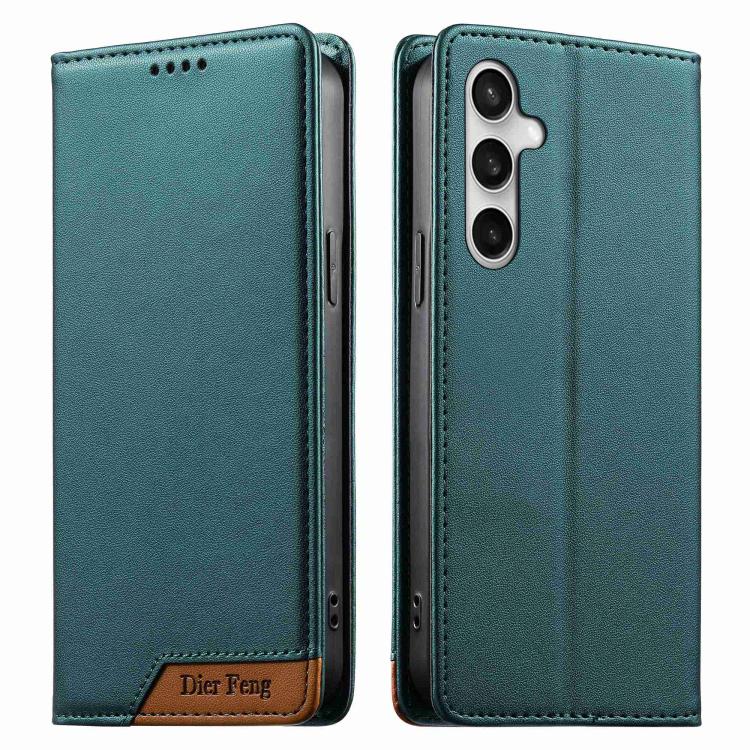 Custodia per telefono Dierfeng in ecopelle con magnete e RFID ad alta resistenza, For Samsung Galaxy S26 5G, For Samsung Galaxy S25 FE 5G, For Samsung Galaxy S25 Edge 5G, For Samsung Galaxy S25 / S24 5G