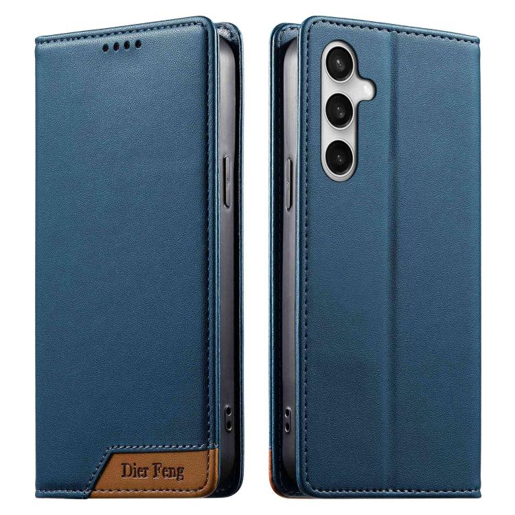 Custodia per telefono Dierfeng in ecopelle con magnete e RFID ad alta resistenza, For Samsung Galaxy S26 5G, For Samsung Galaxy S25 FE 5G, For Samsung Galaxy S25 Edge 5G, For Samsung Galaxy S25 / S24 5G