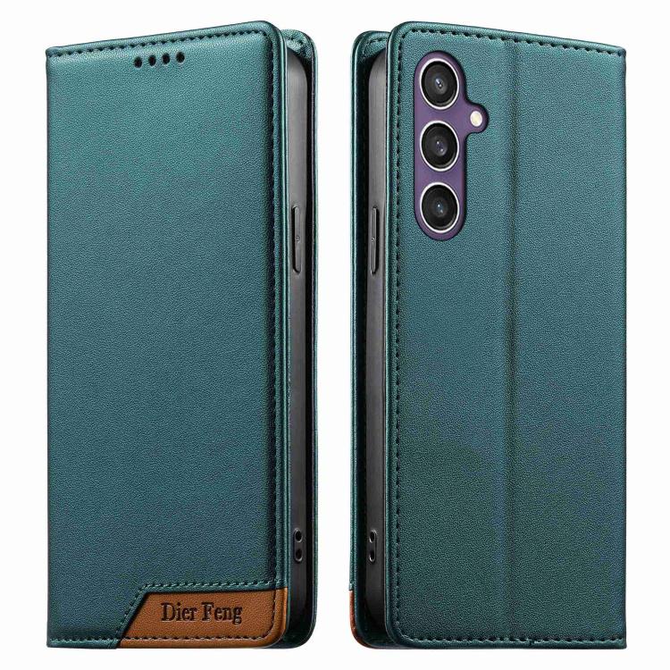 Custodia per telefono Dierfeng in ecopelle con magnete e RFID ad alta resistenza, For Samsung Galaxy S26 5G, For Samsung Galaxy S25 FE 5G, For Samsung Galaxy S25 Edge 5G, For Samsung Galaxy S25 / S24 5G