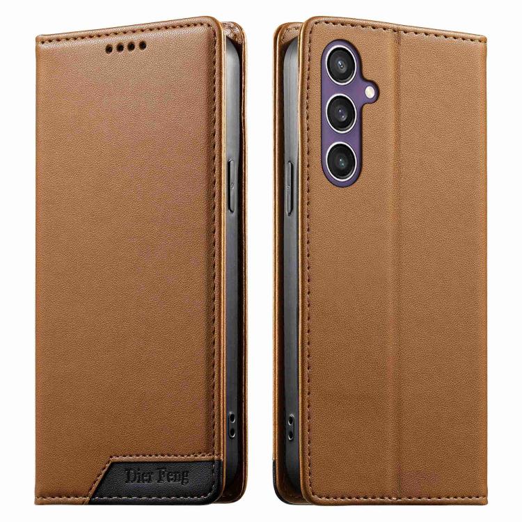 Custodia per telefono Dierfeng in ecopelle con magnete e RFID ad alta resistenza, For Samsung Galaxy S26 5G, For Samsung Galaxy S25 FE 5G, For Samsung Galaxy S25 Edge 5G, For Samsung Galaxy S25 / S24 5G