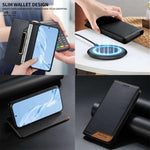 Custodia per telefono Dierfeng in ecopelle con magnete e RFID ad alta resistenza, For Samsung Galaxy S25+ / S24+ 5G, For Samsung Galaxy S25 Ultra 5G, For Samsung Galaxy S24 FE 5G, For Samsung Galaxy S24 Ultra 5G
