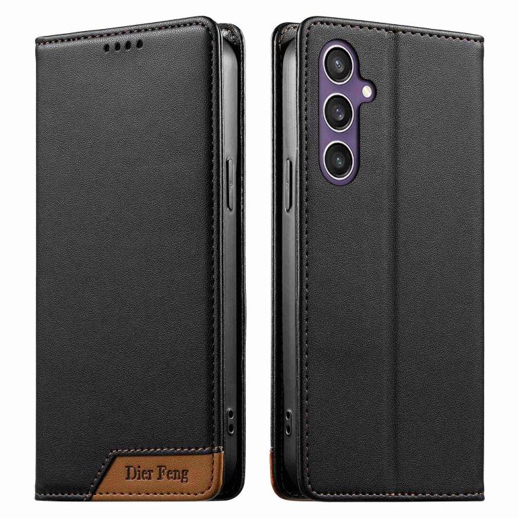 Custodia per telefono Dierfeng in ecopelle con magnete e RFID ad alta resistenza, For Samsung Galaxy S23 FE 5G, For Samsung Galaxy S23 Ultra 5G, For Samsung Galaxy S23+ 5G, For Samsung Galaxy S23 5G