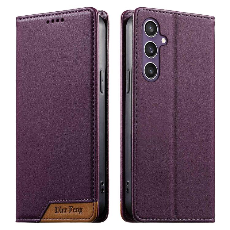 Custodia per telefono Dierfeng in ecopelle con magnete e RFID ad alta resistenza, For Samsung Galaxy S23 FE 5G, For Samsung Galaxy S23 Ultra 5G, For Samsung Galaxy S23+ 5G, For Samsung Galaxy S23 5G
