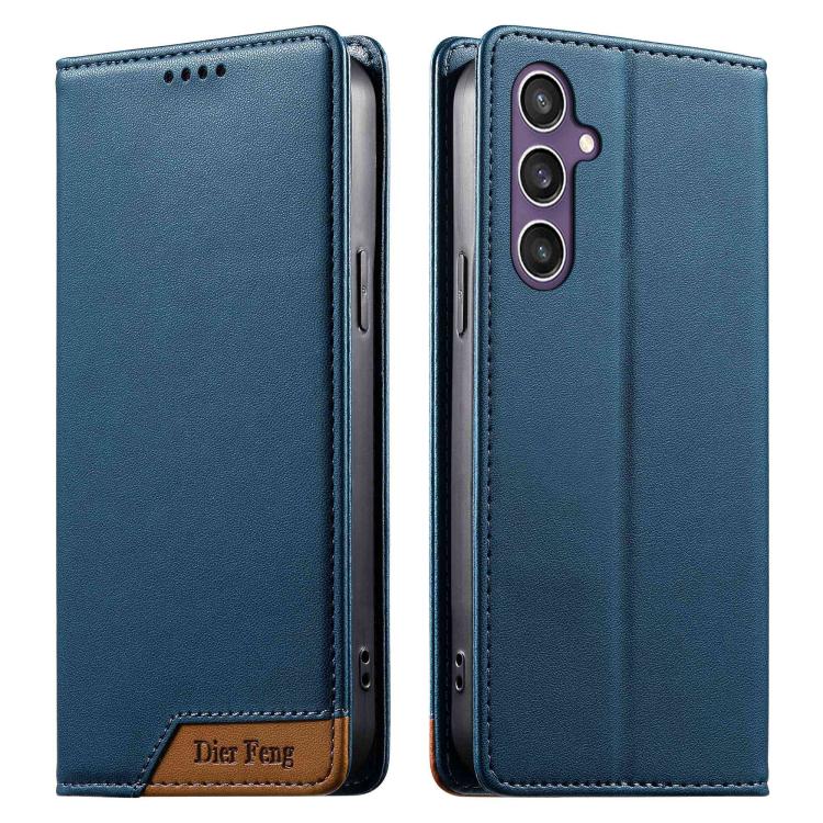 Custodia per telefono Dierfeng in ecopelle con magnete e RFID ad alta resistenza, For Samsung Galaxy S23 FE 5G, For Samsung Galaxy S23 Ultra 5G, For Samsung Galaxy S23+ 5G, For Samsung Galaxy S23 5G