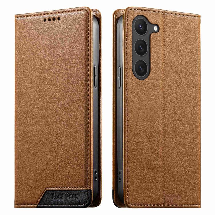 Custodia per telefono Dierfeng in ecopelle con magnete e RFID ad alta resistenza, For Samsung Galaxy S23 FE 5G, For Samsung Galaxy S23 Ultra 5G, For Samsung Galaxy S23+ 5G, For Samsung Galaxy S23 5G