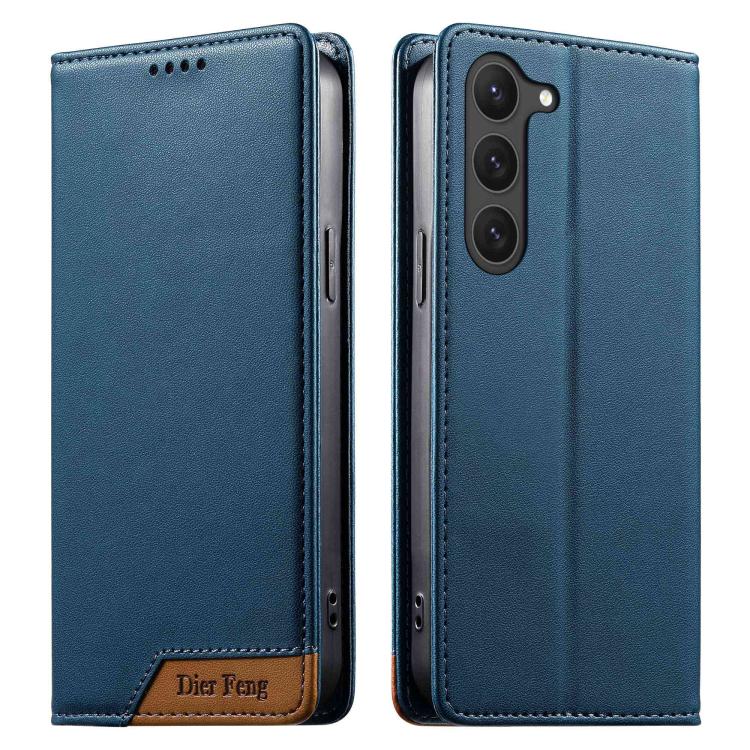 Custodia per telefono Dierfeng in ecopelle con magnete e RFID ad alta resistenza, For Samsung Galaxy S23 FE 5G, For Samsung Galaxy S23 Ultra 5G, For Samsung Galaxy S23+ 5G, For Samsung Galaxy S23 5G