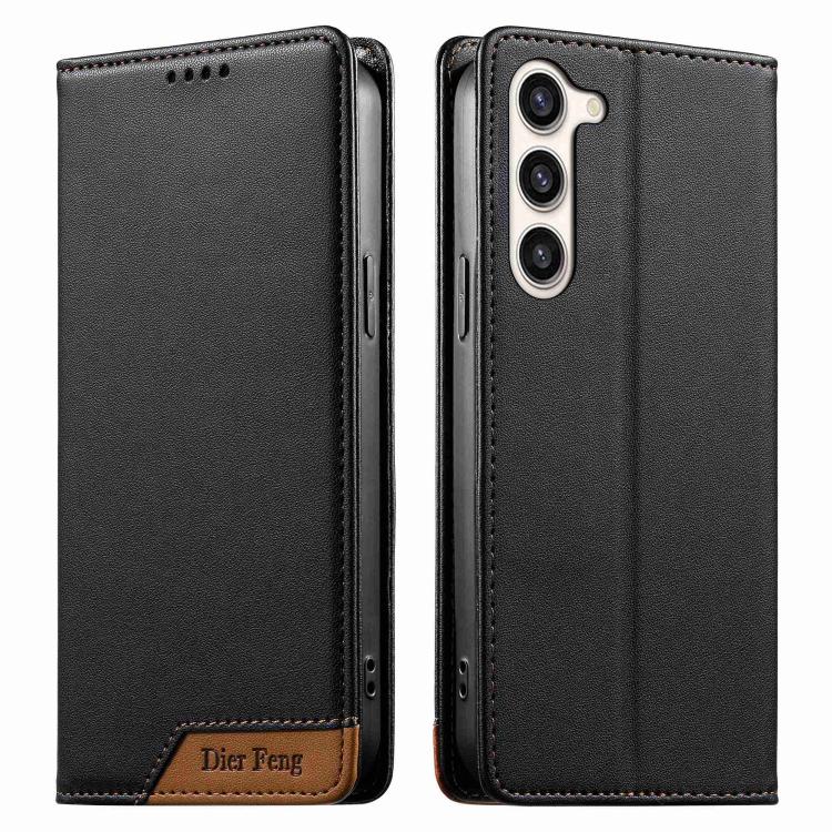Custodia per telefono Dierfeng in ecopelle con magnete e RFID ad alta resistenza, For Samsung Galaxy S23 FE 5G, For Samsung Galaxy S23 Ultra 5G, For Samsung Galaxy S23+ 5G, For Samsung Galaxy S23 5G
