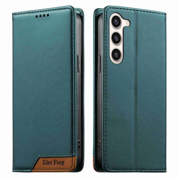 Custodia per telefono Dierfeng in ecopelle con magnete e RFID ad alta resistenza, For Samsung Galaxy S23 FE 5G, For Samsung Galaxy S23 Ultra 5G, For Samsung Galaxy S23+ 5G, For Samsung Galaxy S23 5G