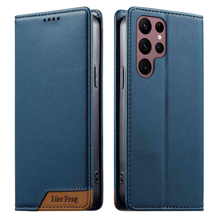 Custodia per telefono Dierfeng in ecopelle con magnete e RFID ad alta resistenza, For Samsung Galaxy S20 FE, For Samsung Galaxy S22 Ultra 5G, For Samsung Galaxy S22+ 5G, For Samsung Galaxy S22 5G