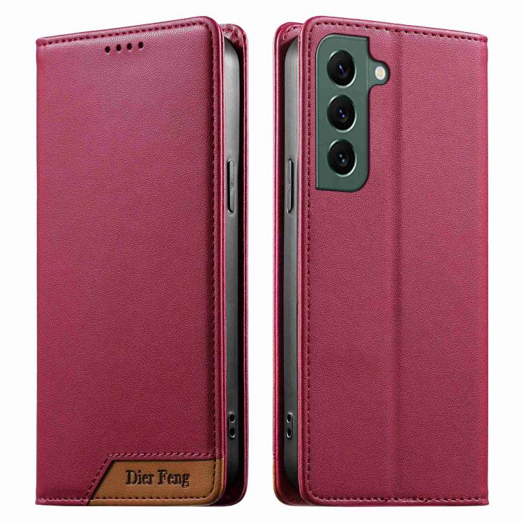 Custodia per telefono Dierfeng in ecopelle con magnete e RFID ad alta resistenza, For Samsung Galaxy S20 FE, For Samsung Galaxy S22 Ultra 5G, For Samsung Galaxy S22+ 5G, For Samsung Galaxy S22 5G
