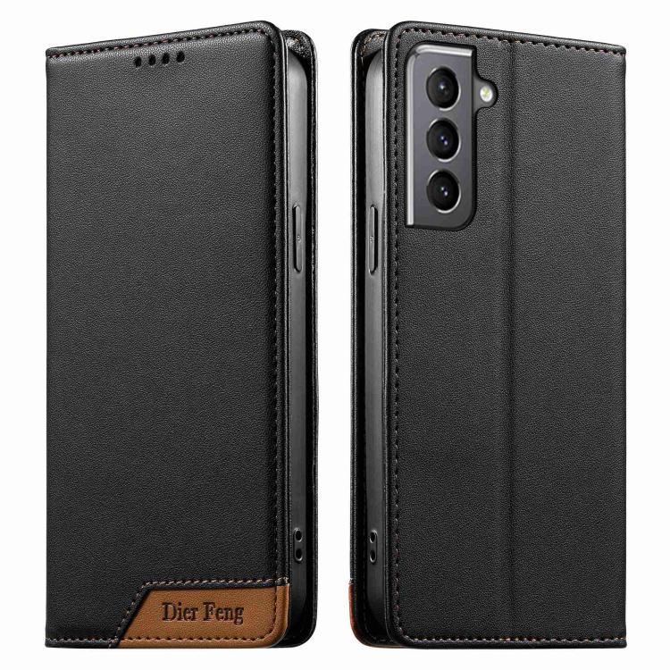 Custodia per telefono Dierfeng in ecopelle con magnete e RFID ad alta resistenza, For Samsung Galaxy S21 FE 5G, For Samsung Galaxy S21 5G, For Samsung Galaxy S21+ 5G, For Samsung Galaxy S21 Ultra 5G