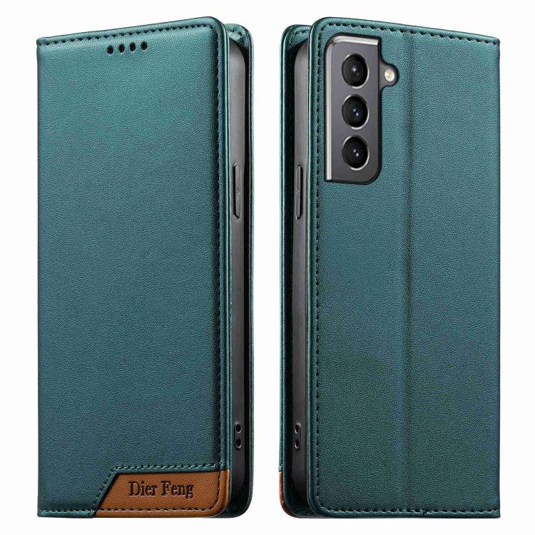 Custodia per telefono Dierfeng in ecopelle con magnete e RFID ad alta resistenza, For Samsung Galaxy S21 FE 5G, For Samsung Galaxy S21 5G, For Samsung Galaxy S21+ 5G, For Samsung Galaxy S21 Ultra 5G