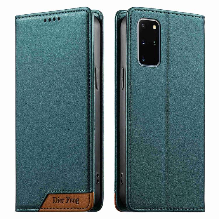 Custodia per telefono Dierfeng in ecopelle con magnete e RFID ad alta resistenza, For Samsung Galaxy S20 Ultra, For Samsung Galaxy S20, For Samsung Galaxy S20+