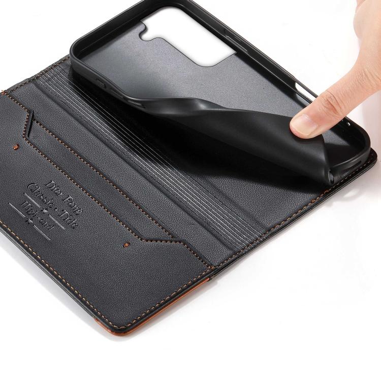 Custodia per telefono Dierfeng in ecopelle con magnete e RFID ad alta resistenza, For Samsung Galaxy S21 FE 5G, For Samsung Galaxy S21 5G, For Samsung Galaxy S21+ 5G, For Samsung Galaxy S21 Ultra 5G