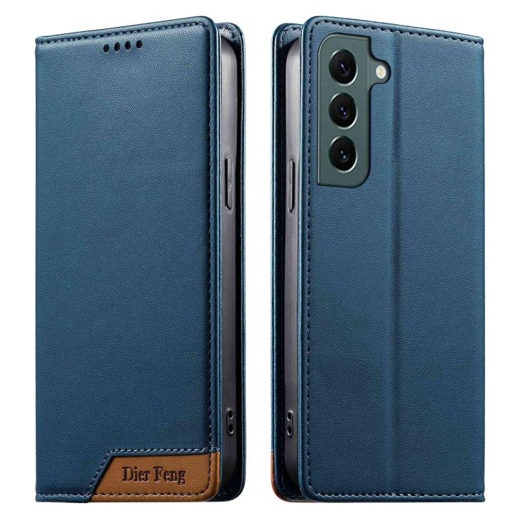 Custodia per telefono Dierfeng in ecopelle con magnete e RFID ad alta resistenza, For Samsung Galaxy S21 FE 5G, For Samsung Galaxy S21 5G, For Samsung Galaxy S21+ 5G, For Samsung Galaxy S21 Ultra 5G