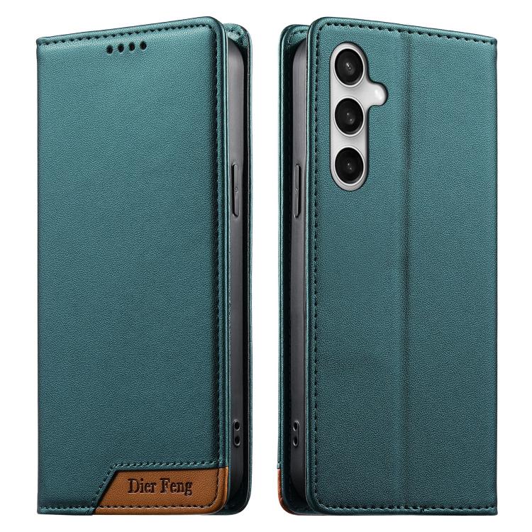 Custodia per telefono Dierfeng in ecopelle con magnete e RFID ad alta resistenza, For Galaxy S26 FE 5G, For Samsung Galaxy S26+ 5G, For Samsung Galaxy S26 Edge 5G, For Samsung Galaxy S26 Ultra 5G
