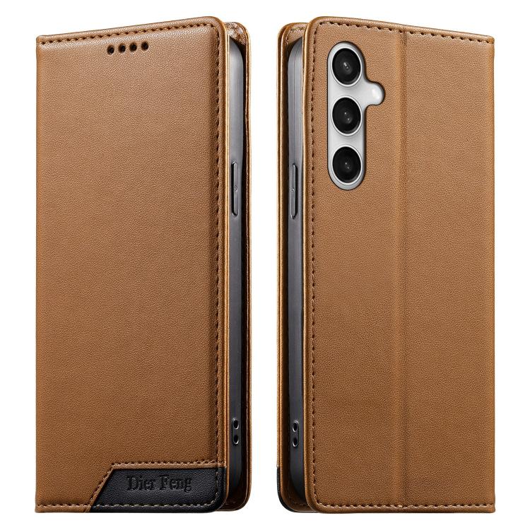 Custodia per telefono Dierfeng in ecopelle con magnete e RFID ad alta resistenza, For Galaxy S26 FE 5G, For Samsung Galaxy S26+ 5G, For Samsung Galaxy S26 Edge 5G, For Samsung Galaxy S26 Ultra 5G