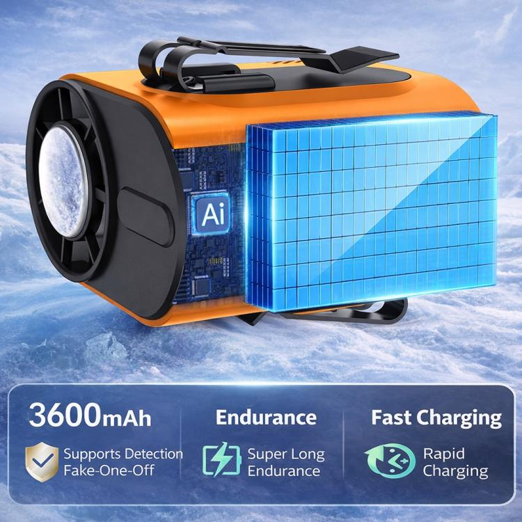 Mini ventilatore portatile M376 con batteria 3600mAh