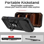 Custodia magnetica per telefono XDcase con anello scorrevole per fotocamera., For iPhone 17 Pro Max, For iPhone 17 Pro, For iPhone 17, For iPhone Air