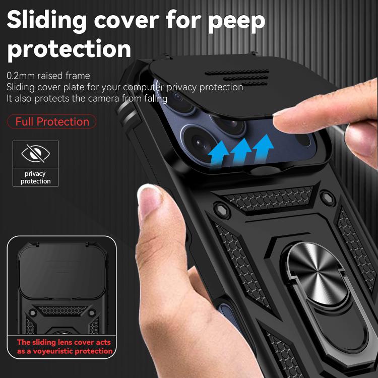 Custodia magnetica per telefono XDcase con anello scorrevole per fotocamera., For iPhone 17 Pro Max, For iPhone 17 Pro, For iPhone 17, For iPhone Air