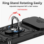 Custodia magnetica per telefono XDcase con anello scorrevole per fotocamera., For iPhone 17 Pro Max, For iPhone 17 Pro, For iPhone 17, For iPhone Air