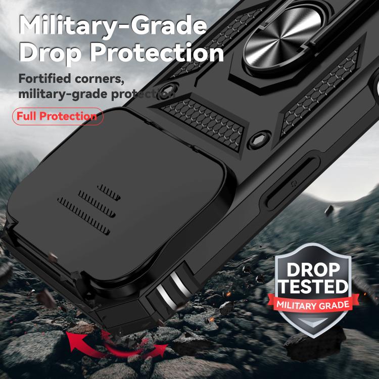 Custodia magnetica per telefono XDcase con anello scorrevole per fotocamera., For iPhone 17 Pro Max, For iPhone 17 Pro, For iPhone 17, For iPhone Air