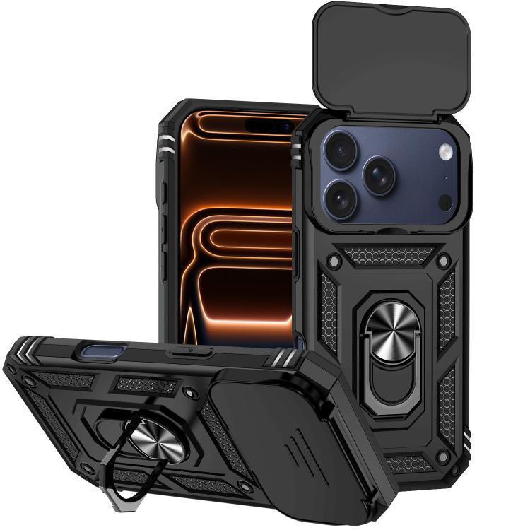 Custodia magnetica per telefono XDcase con anello scorrevole per fotocamera., For iPhone 17 Pro Max, For iPhone 17 Pro, For iPhone 17, For iPhone Air