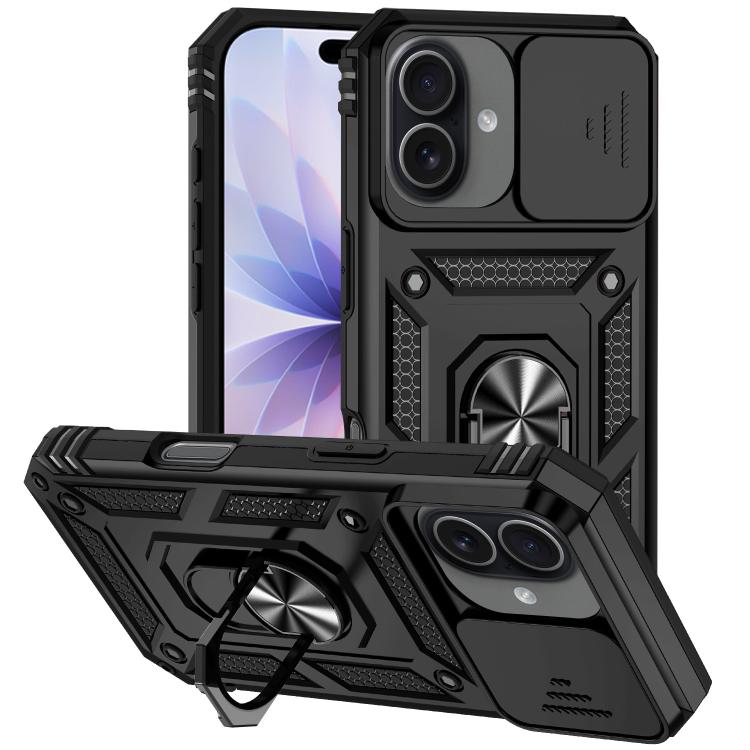 Custodia magnetica per telefono XDcase con anello scorrevole per fotocamera., For iPhone 17 Pro Max, For iPhone 17 Pro, For iPhone 17, For iPhone Air