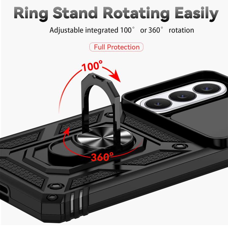 Custodia magnetica per telefono XDcase con anello scorrevole per fotocamera., For Samsung Galaxy S26+ 5G, For Samsung Galaxy S26 Ultra 5G, For Samsung Galaxy S26 5G