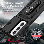 Custodia magnetica per telefono XDcase con anello scorrevole per fotocamera., For Samsung Galaxy S26+ 5G, For Samsung Galaxy S26 Ultra 5G, For Samsung Galaxy S26 5G