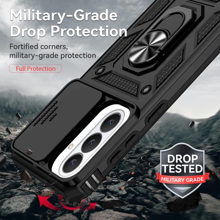 Custodia magnetica per telefono XDcase con anello scorrevole per fotocamera., For Samsung Galaxy S26+ 5G, For Samsung Galaxy S26 Ultra 5G, For Samsung Galaxy S26 5G