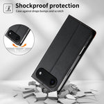 Custodia per telefono Dierfeng in ecopelle con magnete e RFID ad alta resistenza, For iPhone Air, For iPhone 16 Pro Max, For iPhone 16 Pro, For iPhone 16 Plus