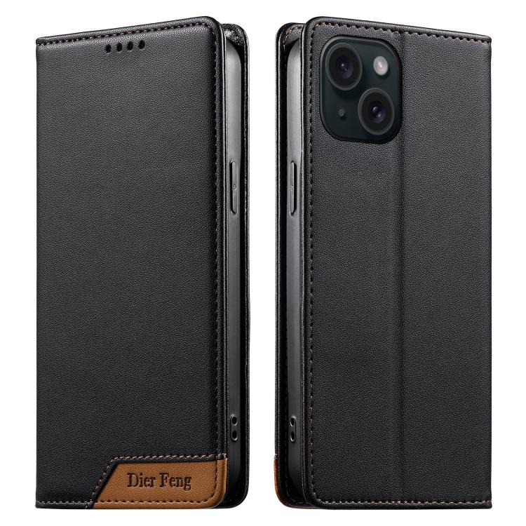Custodia portafoglio in ecopelle con RFID per iPhone 15