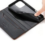 Custodia per telefono Dierfeng in ecopelle con magnete e RFID ad alta resistenza, For iPhone 14 Pro Max, For iPhone SE 2022 / SE 2020 / 8 / 7, For iPhone 13 Pro Max, For iPhone 13 Pro