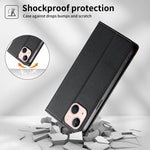 Custodia per telefono Dierfeng in ecopelle con magnete e RFID ad alta resistenza, For iPhone 13 mini, For iPhone 12 / 12 Pro, For iPhone 12 Pro Max, For iPhone 12 mini