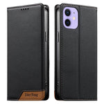 Custodia per telefono Dierfeng in ecopelle con magnete e RFID ad alta resistenza, For iPhone 13 mini, For iPhone 12 / 12 Pro, For iPhone 12 Pro Max, For iPhone 12 mini