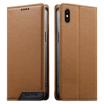 Custodia per telefono Dierfeng in ecopelle con magnete e RFID ad alta resistenza, For iPhone XR, For iPhone XS Max, For iPhone 8 Plus / 7 Plus