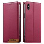 Custodia per telefono Dierfeng in ecopelle con magnete e RFID ad alta resistenza, For iPhone XR, For iPhone XS Max, For iPhone 8 Plus / 7 Plus
