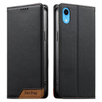Custodia per telefono Dierfeng in ecopelle con magnete e RFID ad alta resistenza, For iPhone XR, For iPhone XS Max, For iPhone 8 Plus / 7 Plus