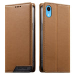 Custodia per telefono Dierfeng in ecopelle con magnete e RFID ad alta resistenza, For iPhone XR, For iPhone XS Max, For iPhone 8 Plus / 7 Plus