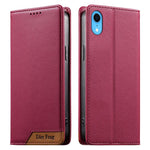 Custodia per telefono Dierfeng in ecopelle con magnete e RFID ad alta resistenza, For iPhone XR, For iPhone XS Max, For iPhone 8 Plus / 7 Plus