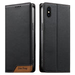 Custodia per telefono Dierfeng in ecopelle con magnete e RFID ad alta resistenza, For iPhone 11 Pro Max, For iPhone 11, For iPhone 11 Pro, For iPhone X / XS