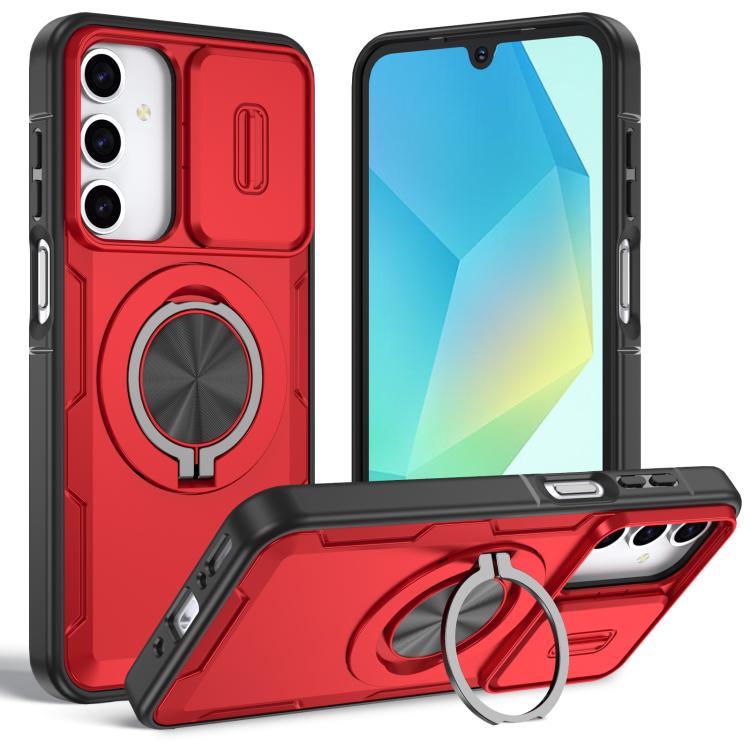 Supporto girevole Camshield, custodia per telefono MagSafe, For Galaxy A27 5G / A37 5G, For Galaxy A16 / A26 / A17, For Galaxy A56 5G / A36 5G, For Galaxy A15 4G / 5G